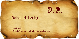 Dobi Mihály névjegykártya